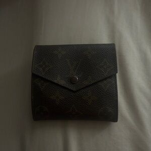 Louis Vuitton Dark Brown Monogram tri fold Wallet